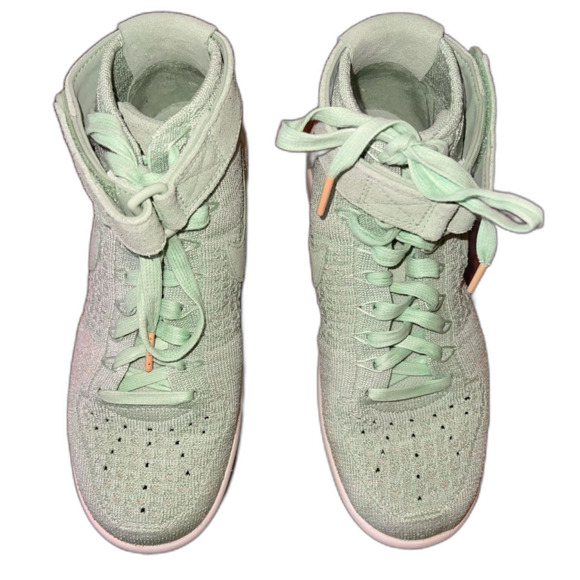 Nike Air Force 1 Ultra Flyknit Mid Enamel Green Women’s 7.5 Lightweight Sneakers - Picture 14 of 14